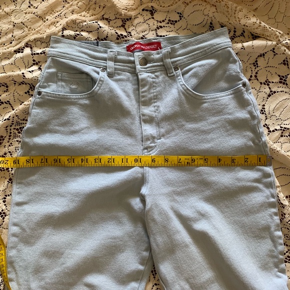 Vintage Gloria Vanderbilt Mint Green Mom Jeans-6 - Picture 7 of 8